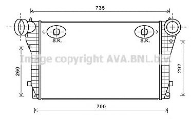 AVA QUALITY COOLING vw4319 -  Интеркулер